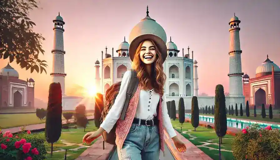 Solo Traveler at the Taj Mahal
